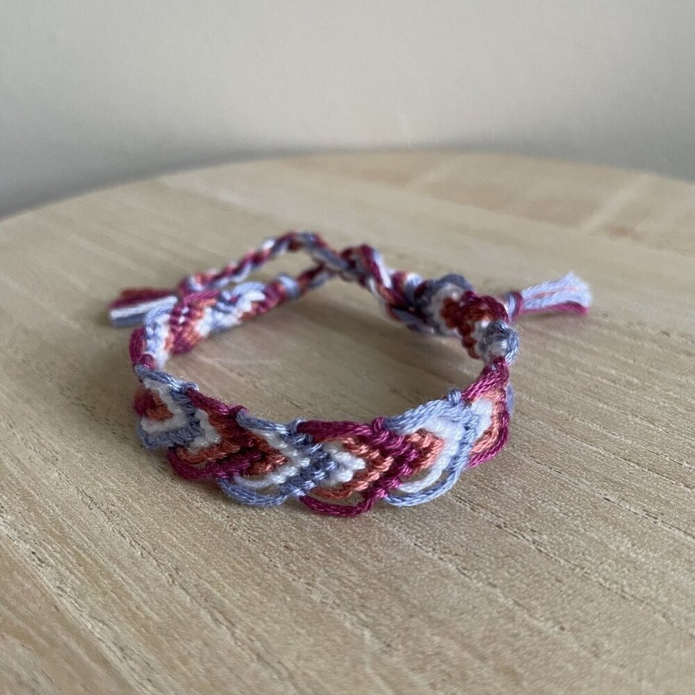 Imelda Bracelet, anklet, trendy, comfortable, tie, embroidery thread, woven, gif